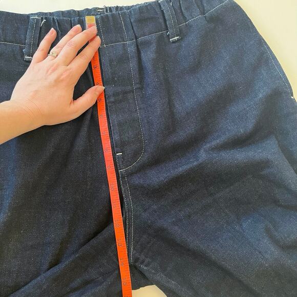 Evan Kinori Denim Elastic Pant Mens M 35x26 Organic Cotton Japanese Made in USA - Picture 13 of 15